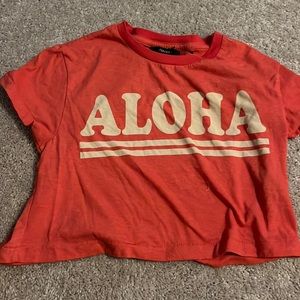 cropped graphic tee